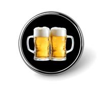 Due boccali di birra Spille rotonde e spille per donna Spilla da bavero da uomo da 1" per cappello borsa zaino decorazione