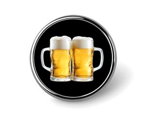 Due boccali di birra Spille rotonde e spille per donna Spilla da bavero da uomo da 1" per cappello borsa zaino decorazione