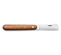 DUE BUOI 202L Coltello da Innesto per Mancini Professionale Alberi da Frutto e Giardinaggio Acciaio Carbonio Böhler K720, Manico in Legno
