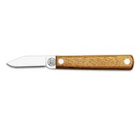 DUE BUOI 211L FX Coltello da Innesto a Lama Fissa Professionale Alberi da Frutto e Giardinaggio Acciaio Carbonio Manico in Legno