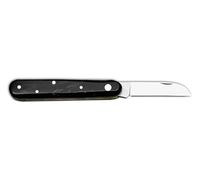 DUE BUOI - 228C Coltello da Innesto Professionale Alberi da Frutto e Giardinaggio per Mancini, Acciaio Carbonio Böhler K720, Manico Corno di Bufalo