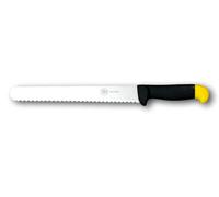 DUE BUOI Coltello 818 MEP/28 - SEGHETTATO per Pane con Lama Lunga MM 280 E Larga MM 34