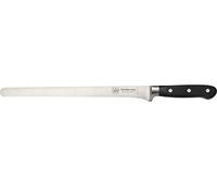 DUE BUOI Coltello FORGIATO PROSCIUTTO da Chef - Manico TECNOPOLIMERO Nero