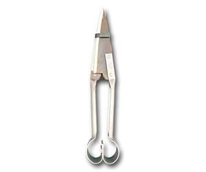 DUE BUOI FORBICE TOSAPECORA MANUALE DRITTA A DOPPIA MOLLA DB 162/32 LUNGA 32 cm CON LAMA DA 14 cm