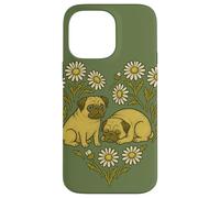 Due carlini a forma di cuore carino cane San Valentino Love design Custodia per iPhone 14 Pro Max