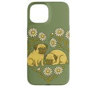 Due carlini a forma di cuore carino cane San Valentino Love design Custodia per iPhone 15