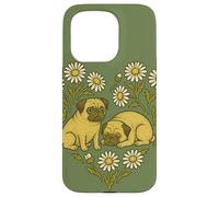 Due carlini a forma di cuore carino cane San Valentino Love design Custodia per iPhone 15 Pro