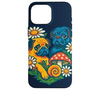 Due carlini a forma di cuore carino cane San Valentino Love design Custodia per iPhone 16 Pro Max
