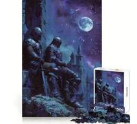 Due cavalieri nella notte, puzzle da 1000 pezzi per adulti, stimola la mente, crea un'atmosfera rilassante, bordi uniformi, un bel regalo (38x52cm)