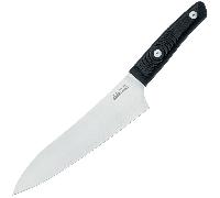Due Cigni Chef’s knife, 20 cm blade, satin-finished stainless steel 4116, black 2C 2105 G10