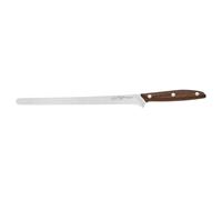 DUE CIGNI - Coltello Prosciutto Stretto CM 24 - Lama INOX 4116, Manico Noce