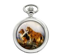 Due Collies Sopra Un Lago Da Wright Barker Orologio da Tasca