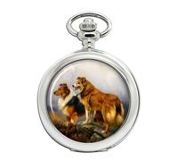 Due Collies Sopra Un Lago Da Wright Barker Orologio da Tasca