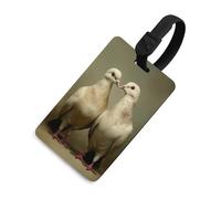 Due colombe etichette per bagagli borsa da viaggio valigia nome tag