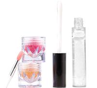Due Colori Labbra Trucco Lip Set Rossetto Lucentezza Durevole Per I Cosmetici Due Colori Set Lunga Durata Lucidatura Per Le Donne