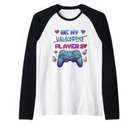 Due Controller da Gioco retrò Be My Player Love Design Maglia con Maniche Raglan