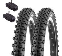 DUE COPERTONI + DUE CAMERE PER BICI 20 MTB MOUNTAIN BIKE