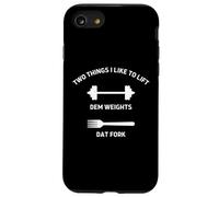 Due cose che mi piace sollevare Dem Pesi Dat Forchetta Divertente Allenamento Custodia per iPhone SE (2020) / 7 / 8