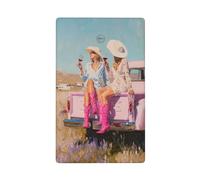 Due Cowgirl Rosa Stivali Drink On Truck Single Toggle Blank Wall Plate Light Switch Cover Decorativo 1 Gang per Cucina Camera Bagno Dimensioni 11,4 x 7 cm