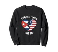 Due Culture One Me Funny Cuban American Heritage Felpa