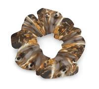 Due elastici per capelli corgis da donna, nessun danno, morbidi elastici per capelli con motivi stampati alla moda, fasce per capelli in raso per coda di cavallo, chignon, allenamento e sonno