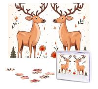 Due Elk Jigsaw Puzzle 1000 Pezzi Puzzle di Legno Puzzle Immagine Personalizzata Puzzle Puzzle Personalizzato per Matrimonio Adulto
