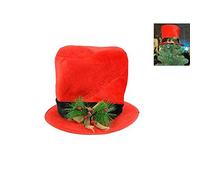 DUE ESSE 1 PZ Cappello Cilindro con Bacche Rosso Decorazione Albero di Natale