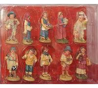 DUE ESSE 10 PZ PERSONAGGI PASTORI 5 CM DECORO PRESEPE NATALE