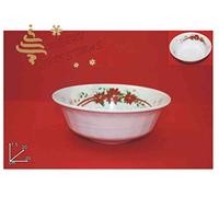 DUE ESSE CHRISTMAS INSALATIERA MELAMINA CM.20X7,5h Stella di Natale