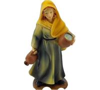 DUE ESSE CHRISTMAS Personaggio Presepe Statuina Pastorella con Brocche Acqua 6,5 cm