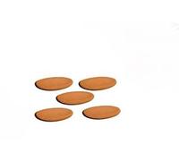 DUE ESSE CHRISTMAS S.r.l. 4 conf. Set 5 piattini in Terracotta Decorazioni presepe 20 Piatti ovali cm 4