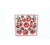 DUE ESSE CHRISTMAS SRL APPENDINI Legno 14pz MI006230B, Come Foto, Taglia Unica
