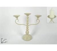 DUE ESSE CHRISTMAS SRL CANDELIERE Ferro Antic. 3P. 38cm