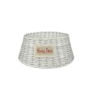 DUE ESSE CHRISTMAS SRL COPRIBASE Albero Cesto Bianco 53x26cm, Come Foto, Taglia Unica