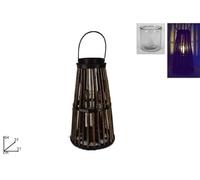 DUE ESSE CHRISTMAS SRL L.CANNE Bamboo Lanterna 54cm GI009378, Come Foto, Taglia Unica