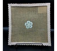 DUE ESSE CHRISTMAS SRL L.Juta Beige Piatto Quad C/Merle 25cm$$, Come Foto, Taglia Unica