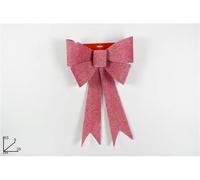 DUE ESSE CHRISTMAS SRL L.Velluto DEC.Glitter FIOCO Rosa 35x65##, Come Foto, Taglia Unica