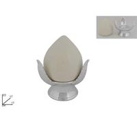 DUE ESSE CHRISTMAS SRL PUMO Bianco Base Argento 22cm CA013289A, Come Foto, Taglia Unica