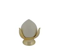 DUE ESSE CHRISTMAS SRL PUMO Bianco Base Oro 16cm CA013290, Come Foto, Taglia Unica