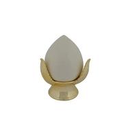 DUE ESSE CHRISTMAS SRL PUMO Bianco Base Oro 22cm CA013289, Come Foto, Taglia Unica