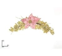 DUE ESSE CHRISTMAS SRL Rosa DIETROPORTA Baffo 61cm $$, Come Foto, Taglia Unica