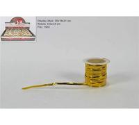 DUE ESSE CHRISTMAS SRL Rotolo Filo Anima Metallo Oro 15mt, Come Foto, Taglia Unica