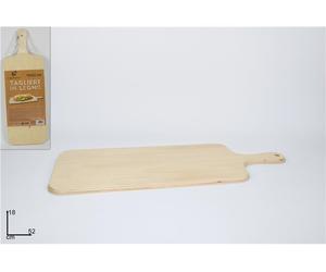 DUE ESSE DISTRIBUZIONI Tagliere Classico Legno 18 x 52 Cm Beige