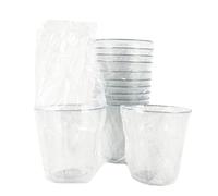 DUE ESSE S.N.C. DI SABATINI ALDO & C. PZ 50 BICCHIERI 250 ML TRASPARENTI IMBUSTATI SINGOLARMENTE BICCHIERI IDEALI PER ACQUA, SUCCO E BEVANDE PER HOTEL, B&B E TAKE AWAY