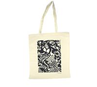 DUE ESSE S.N.C. DI SABATINI ALDO PZ 1 SHOPPER IN TELA CON MANICI BORSA STAMPA ARTISTICA ASTRATTA BIANCO E NERO IDEALE PER SPESA, VIAGGIO, MARE, RIUTILIZZABILE