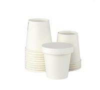 DUE ESSE S.N.C. DI SABATINI ALDO PZ 100 BICCHIERI BIANCHI IN CARTA PER CAFFÈ DA 3 OZ + PZ 100 COPERCHI IN CARTA BICCHIERINO PER BEVANDE CALDE