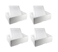 DUE ESSE S.N.C. DI SABATINI ALDO PZ 4 SCATOLA TERMICA GRANDE BIANCA RETTANGOLARE 54 X 36 ALTA20 cm + COPERCHIO CASSA MAXI LARGE