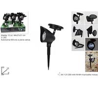 DUE ESSE S.R.L. LAMPADA SOLARE LED NERO 30cm CM001510A##