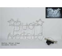 Due Esse Scritta Luminosa Buon Natale Bianco Freddo Ch-Led-100Sp-31