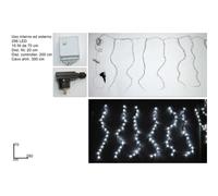Due Esse Tenda 160 Led Bianco Freddo Cm 180X70 + Controller Uso Esterno Yc-31Led